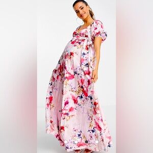ASOS maternity floral maxi dress